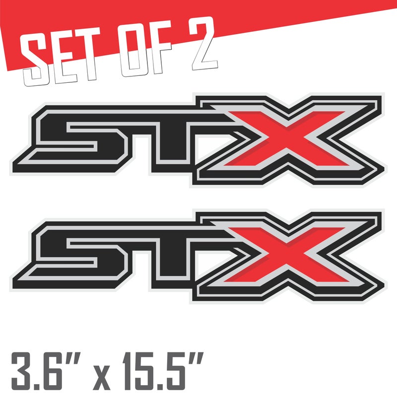 Gold Hook Ford f150 STX Decal Off Road Replacement Sticker, Compatible with Ford F150 Truck, Set of 2, Premium Series (Metallic Finish) - Image 2
